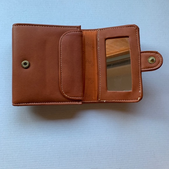 Vintage Leather Roger Gimbel Wallet With Mirror and Memo Pad - Picture 4 of 12